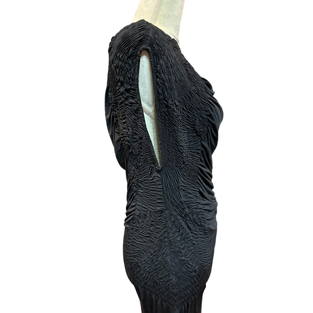 All Saints Black Spitalfields Cocktail Midi Dress Size 6 - Picture 6 of 14
